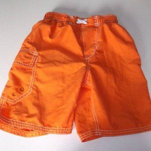 --- Orange Swim Trunks Boy Size 6X